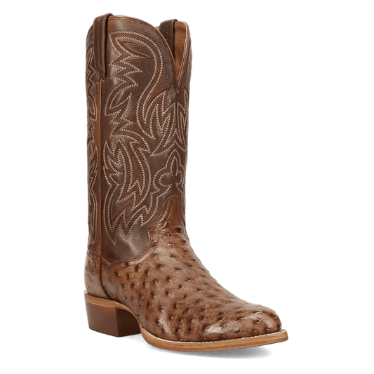 Dan Post Gauge Full Quill Ostrich Boots