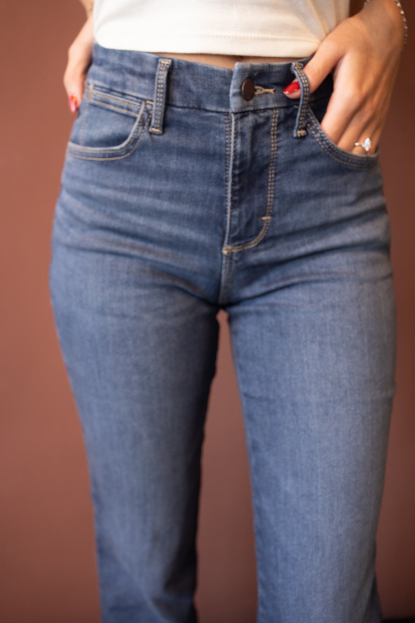 Bespoke Extra Stretch Bootcut Deep Sea Women's