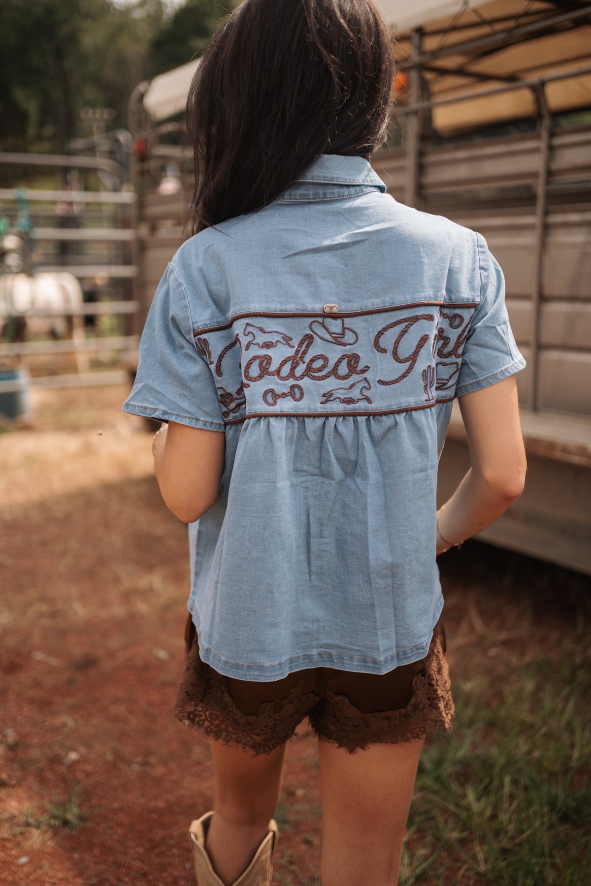 Yeehaw Snap Up Blouse