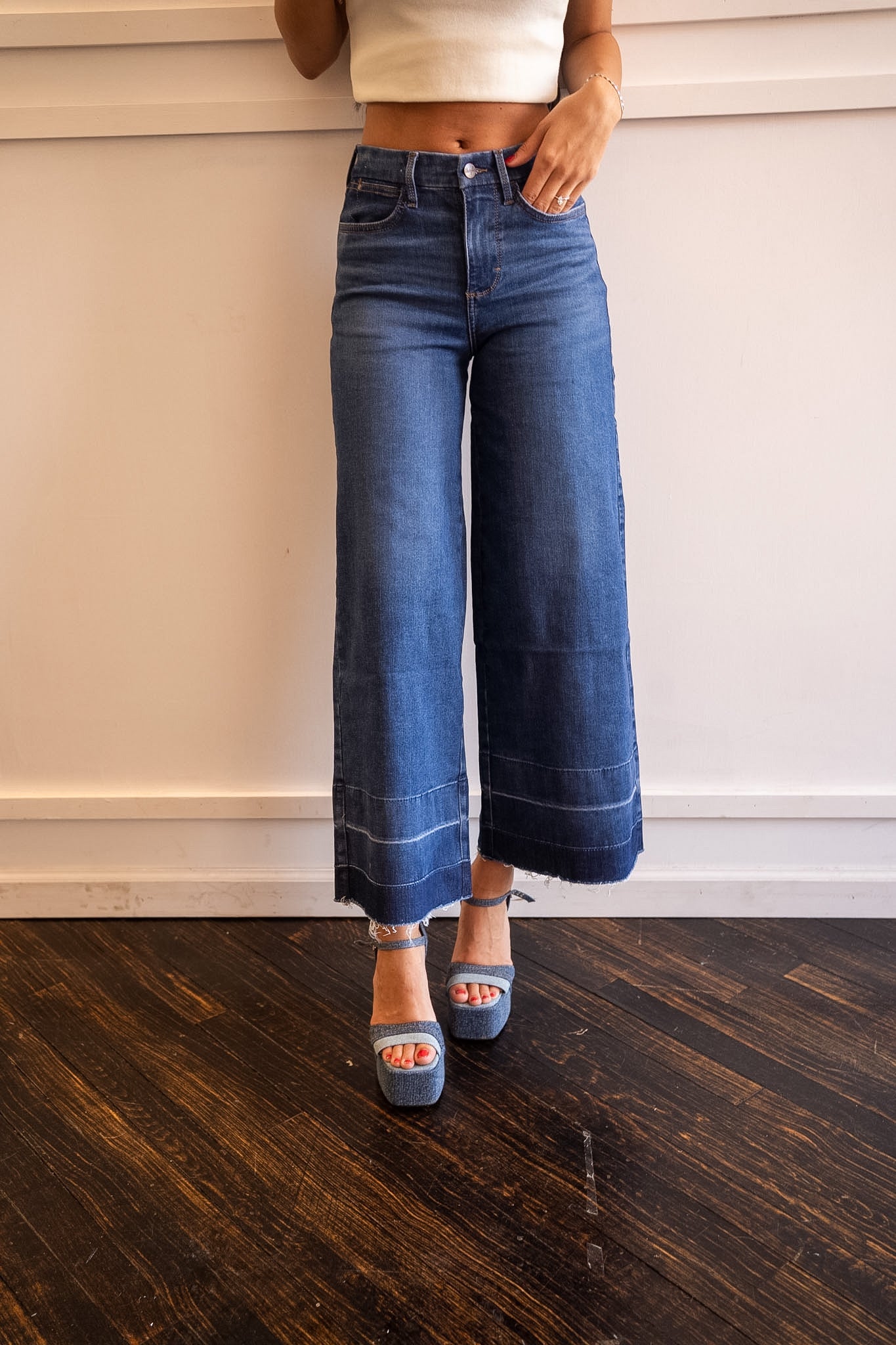 Wrangler Bespoke Cropped Frayed