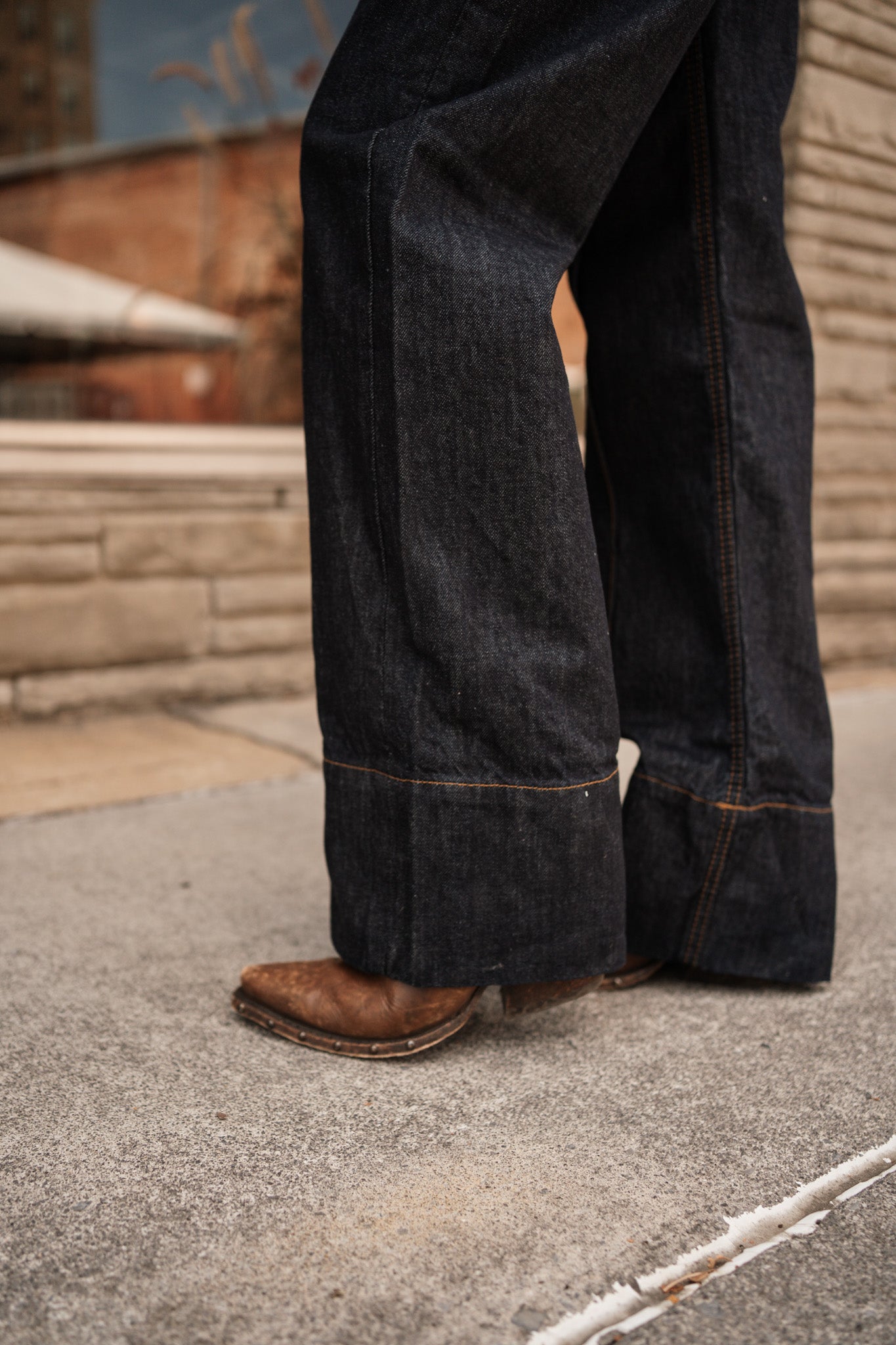 Ariat Ultra High Rise Tomboy Western Utility Wide Leg Jean