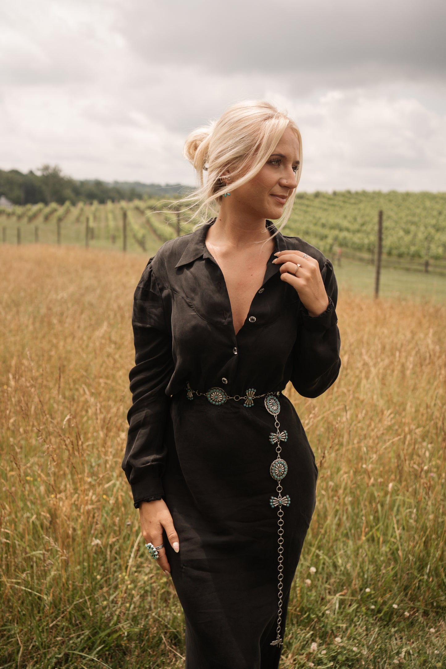 Dahlia Dress - Washed Black
