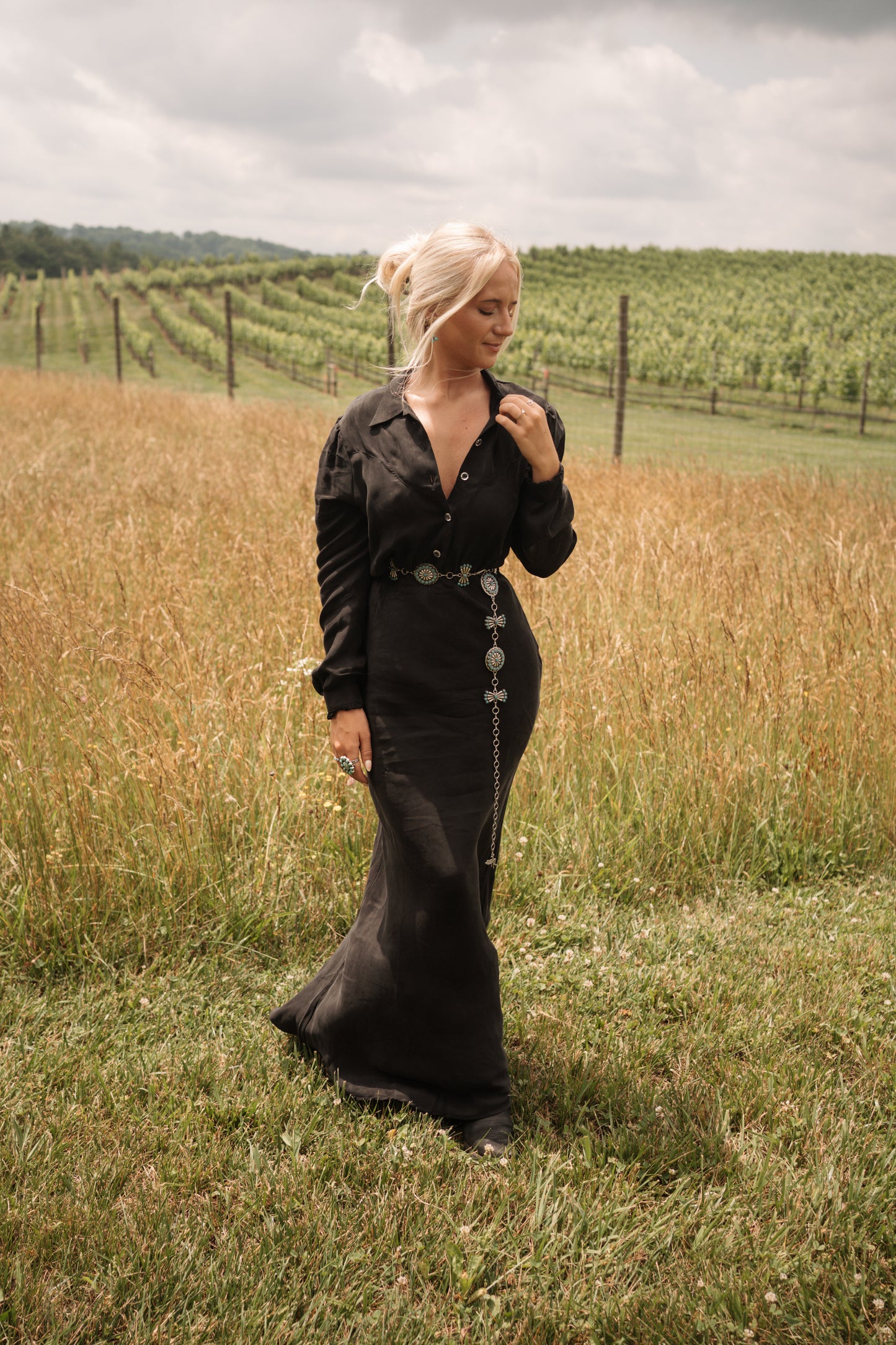 Dahlia Dress - Washed Black