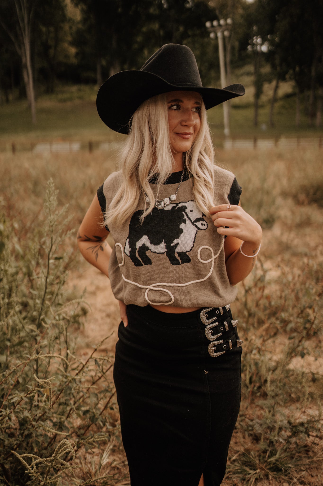 Bull Knit Sweater Vest