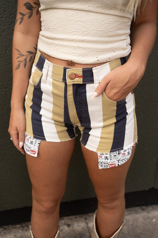 Wrangler Reworked Coors Stripe Shorts
