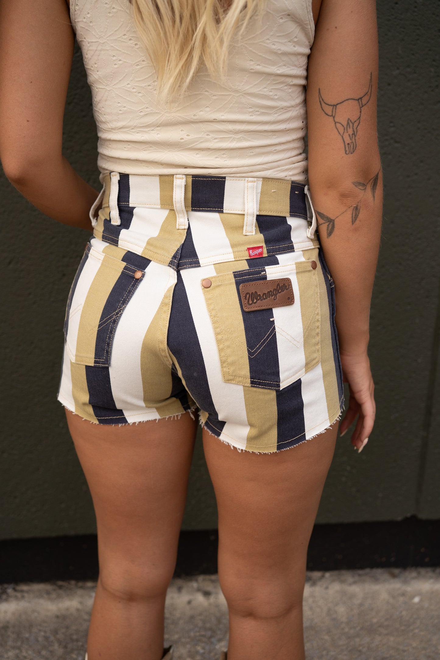 Wrangler Reworked Coors Stripe Shorts