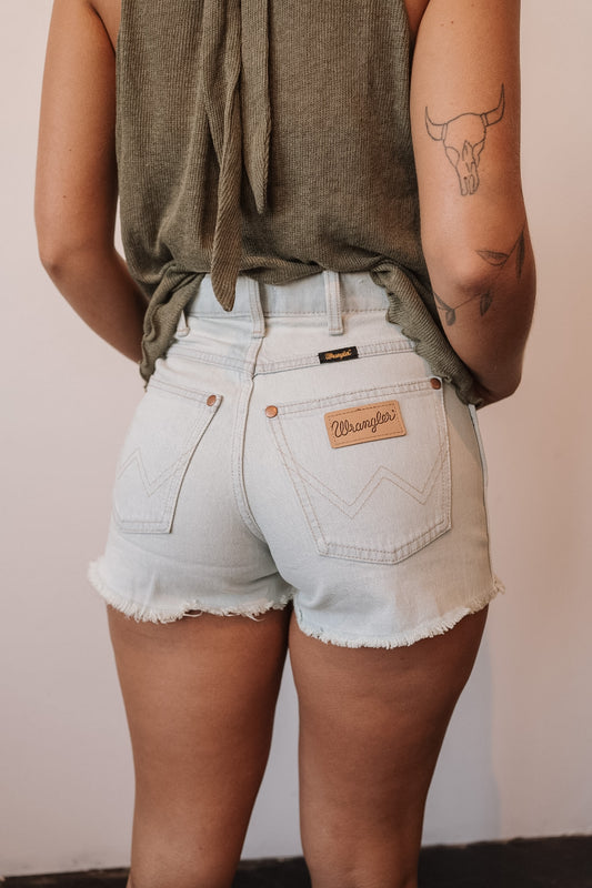 Wrangler Cowboy Bleach Shorts