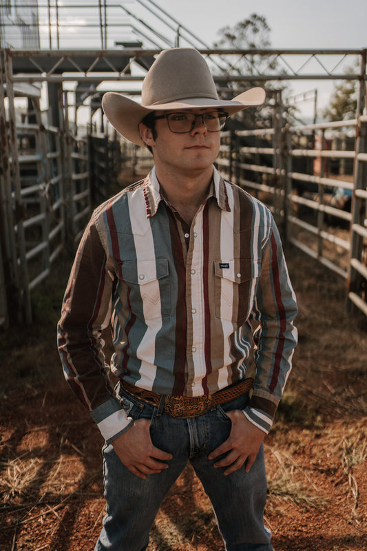 Wrangler Brushpopper  Earth Men's Snap Up