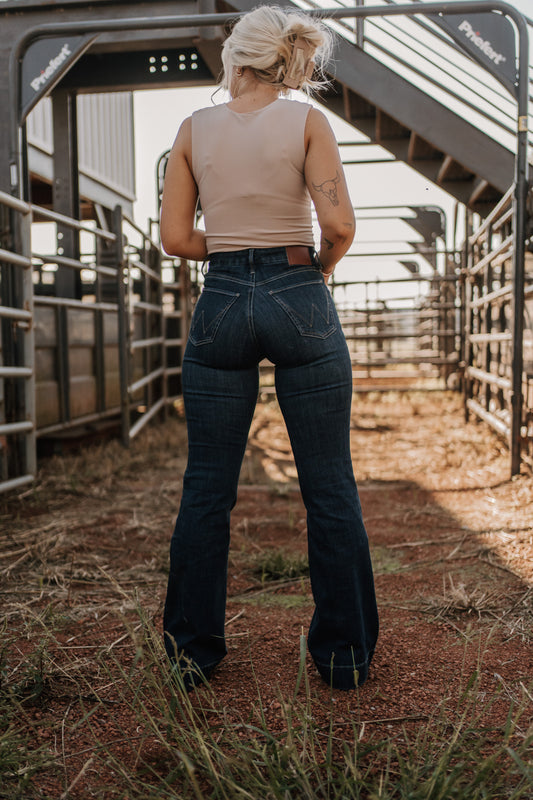Wrangler Bespoke Beth Deep Sea Trouser