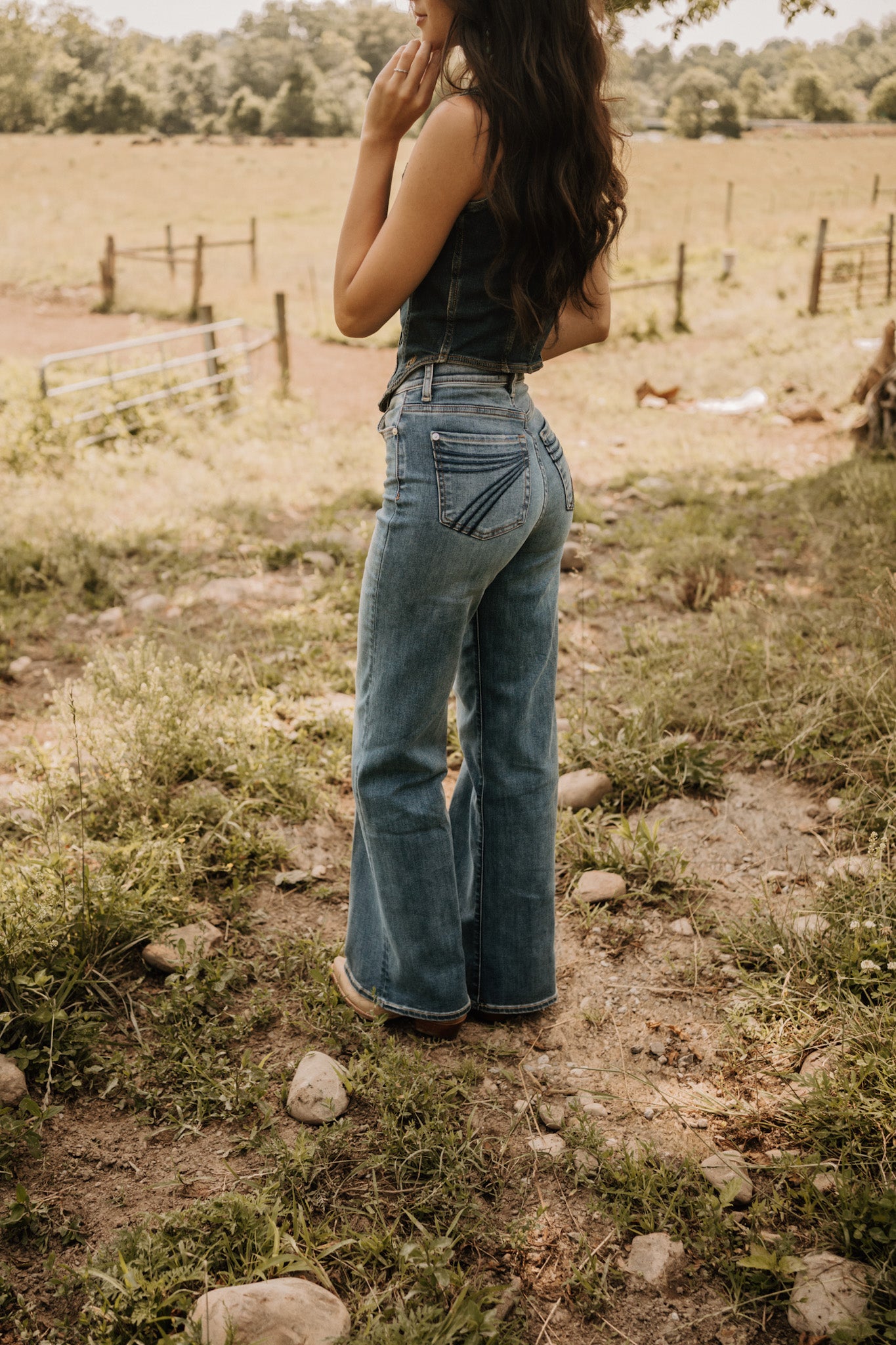 【YOURNUS】Western Retro Wide Denim Pants YOURNUS】Western Retro Wide Denim Pants YOURNUS】Western