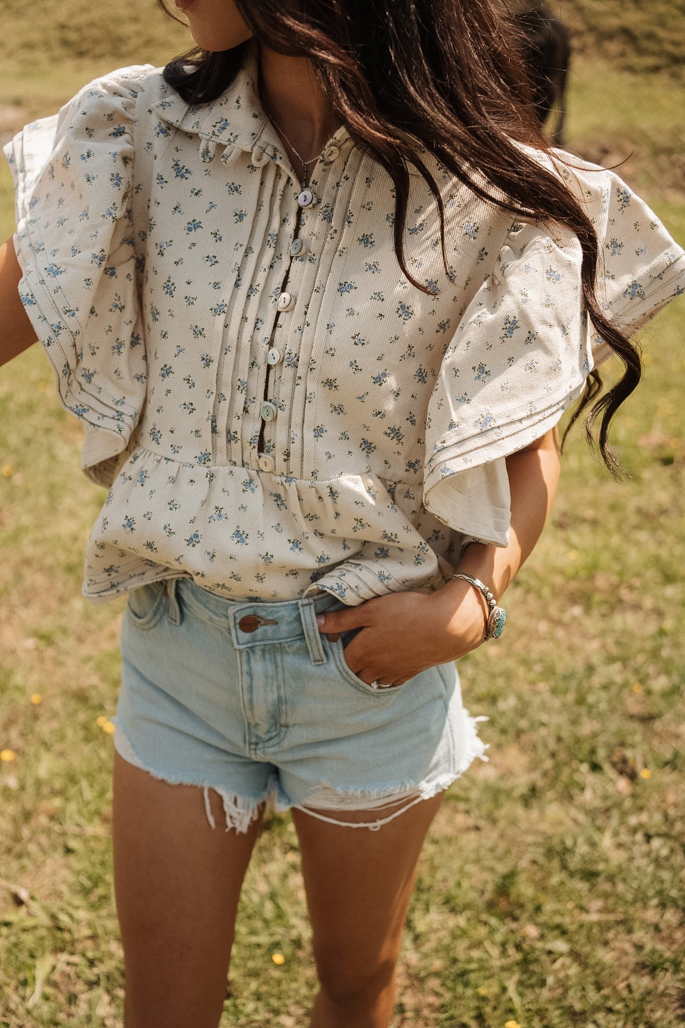 Floral Babydoll Blouse