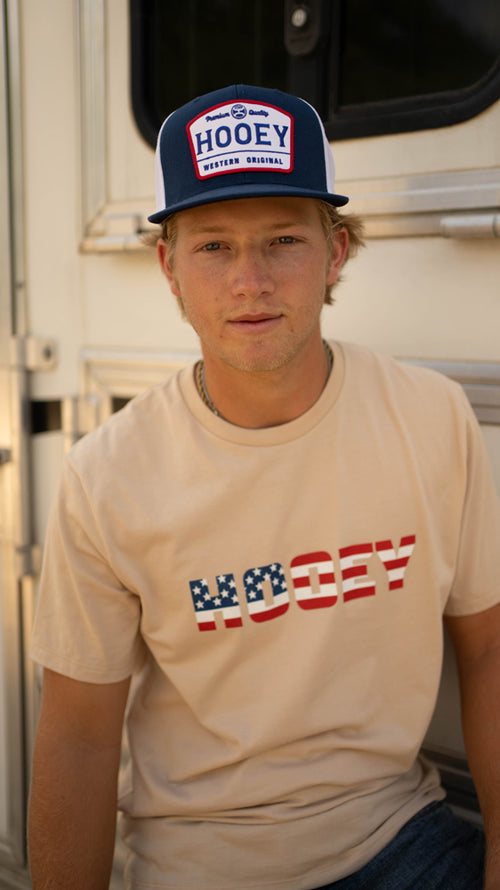 Final Sale ✨Hooey Patriot Tan Hooey Tee