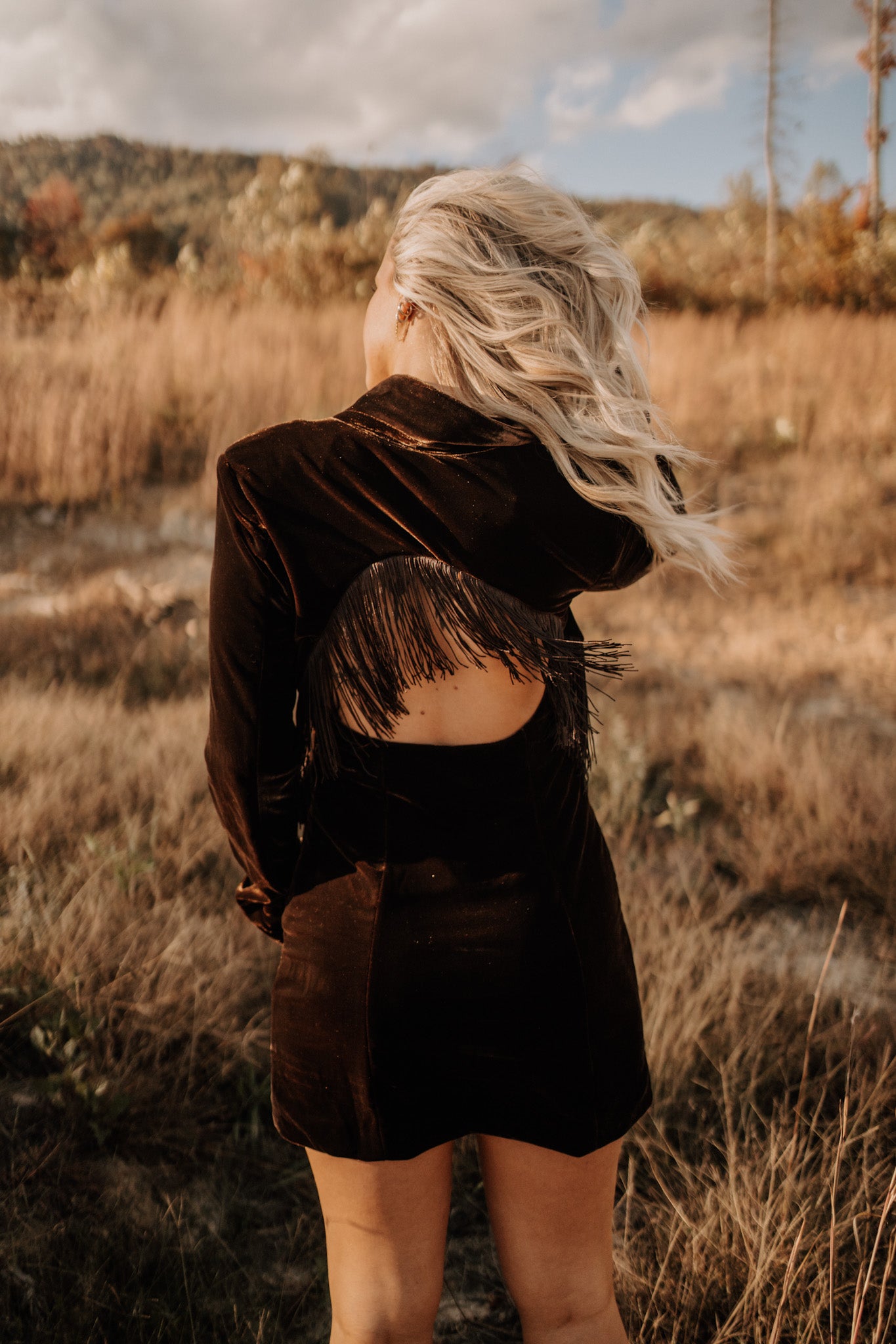 Felicity Chocolate Tassel Dress