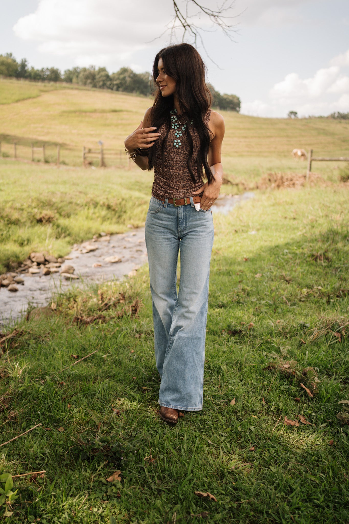 Wrangler Daytona Light Wash Flare