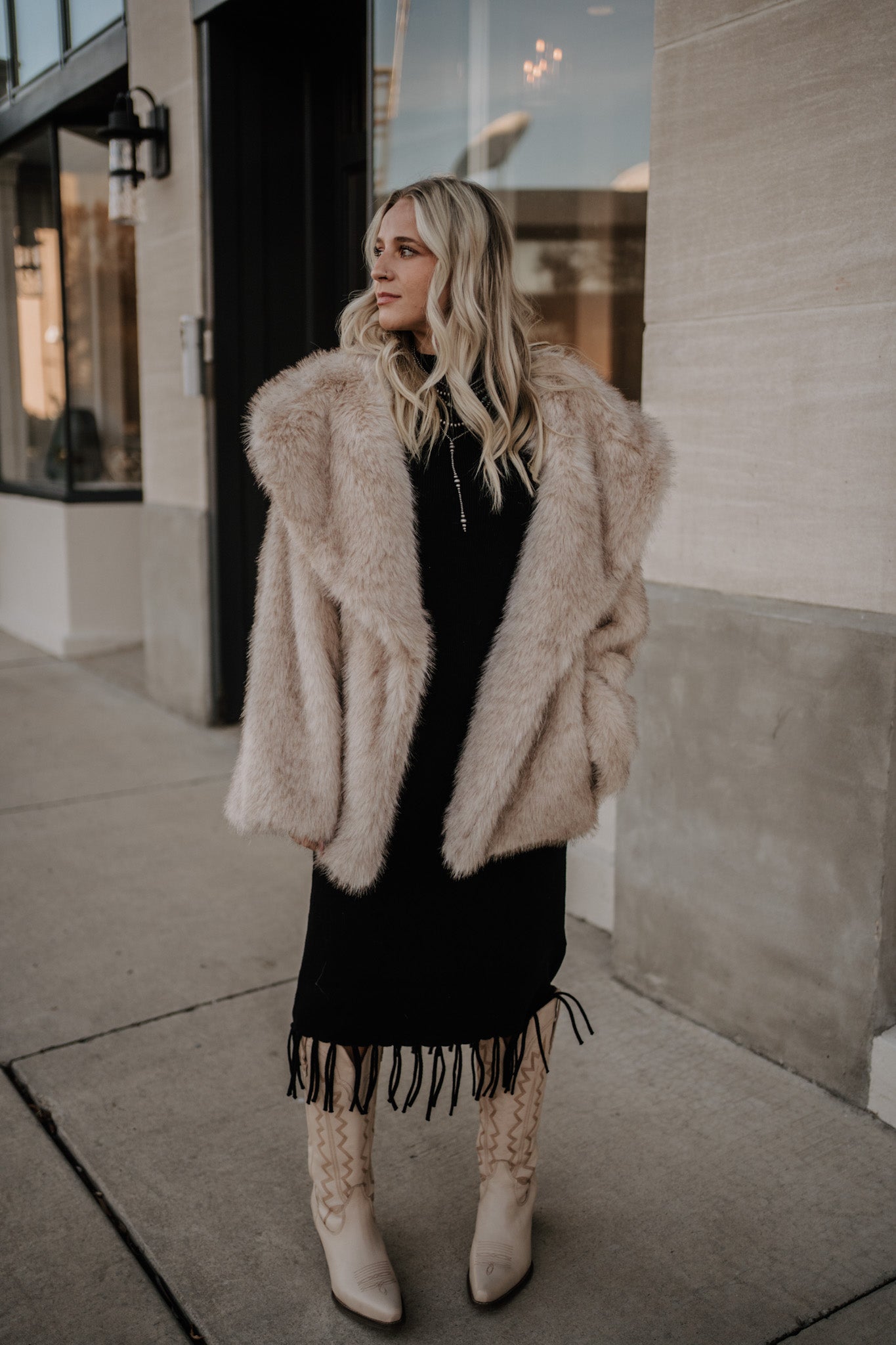 Faux Fur Luxurious Coat