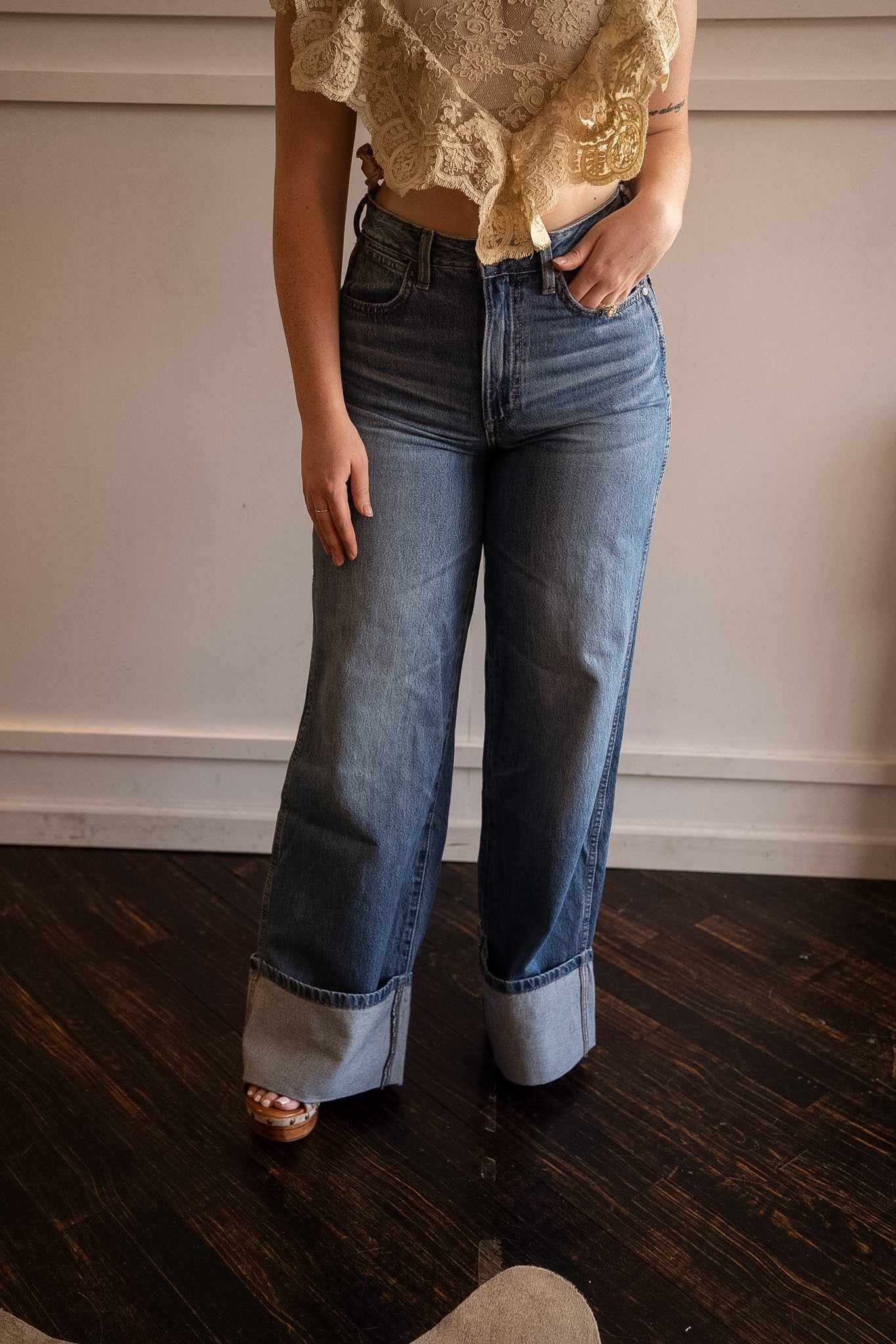 Punchy Turnt Wide Leg Jeans