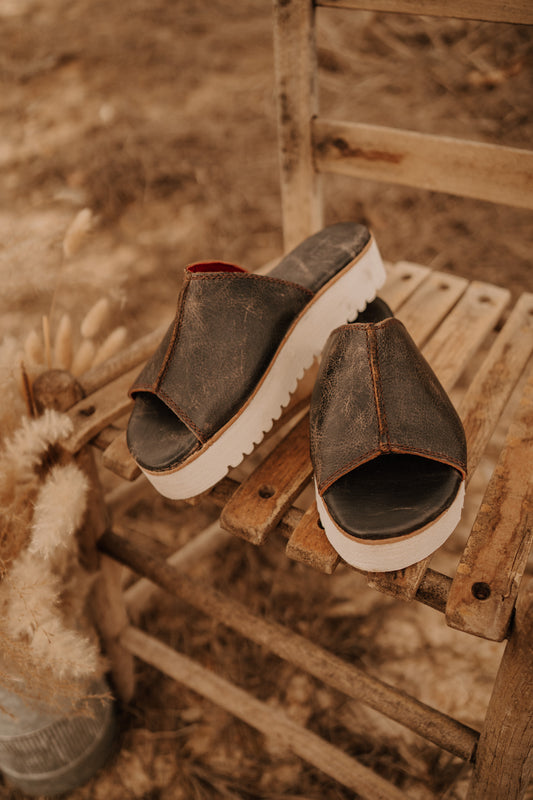 Bed|Stü Fairlee II Black Lux Sandals