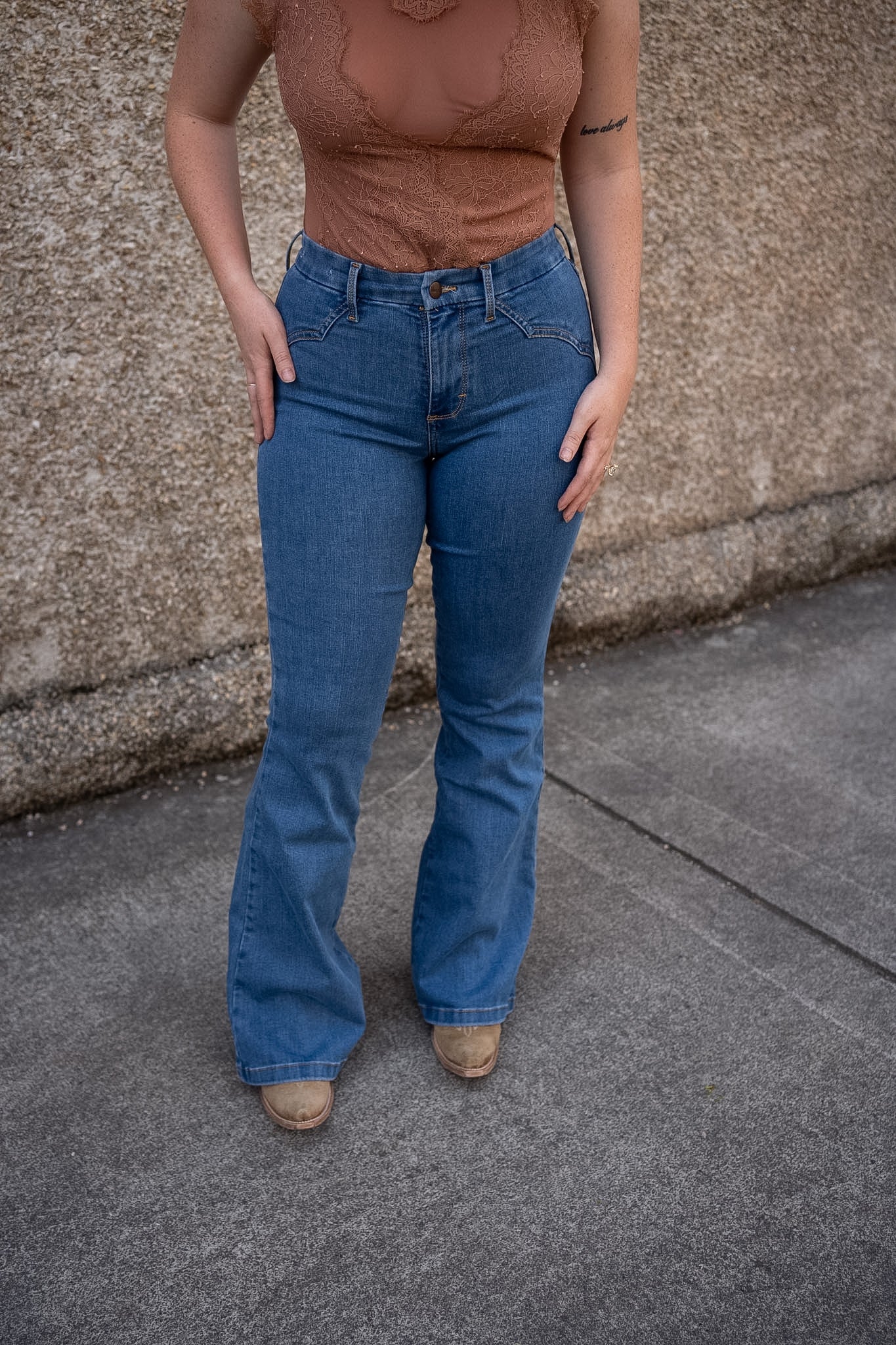 Wrangler Bespoke Saddle Flare Jeans
