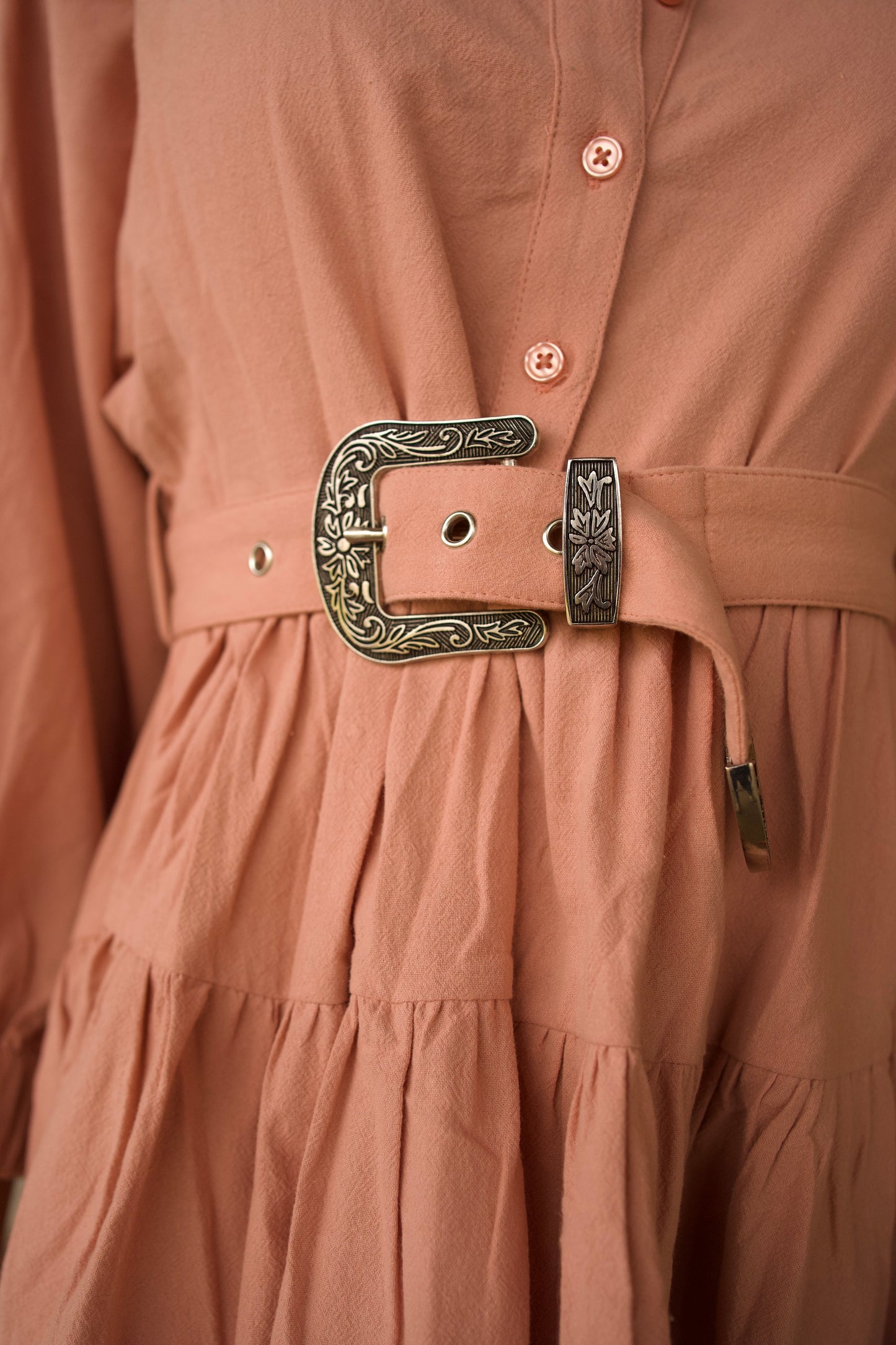 Rose Ruffle Mini Dress