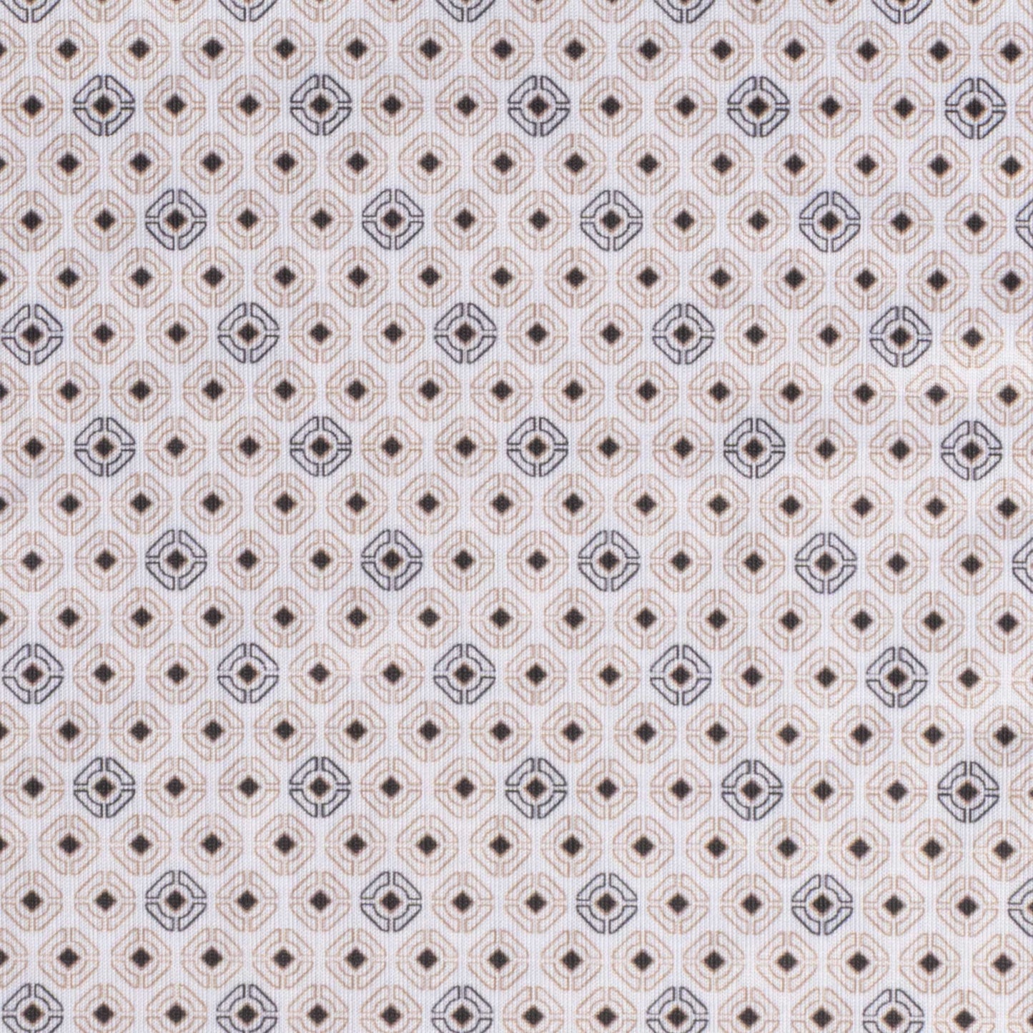 Rock & Roll Geo Print Polo White