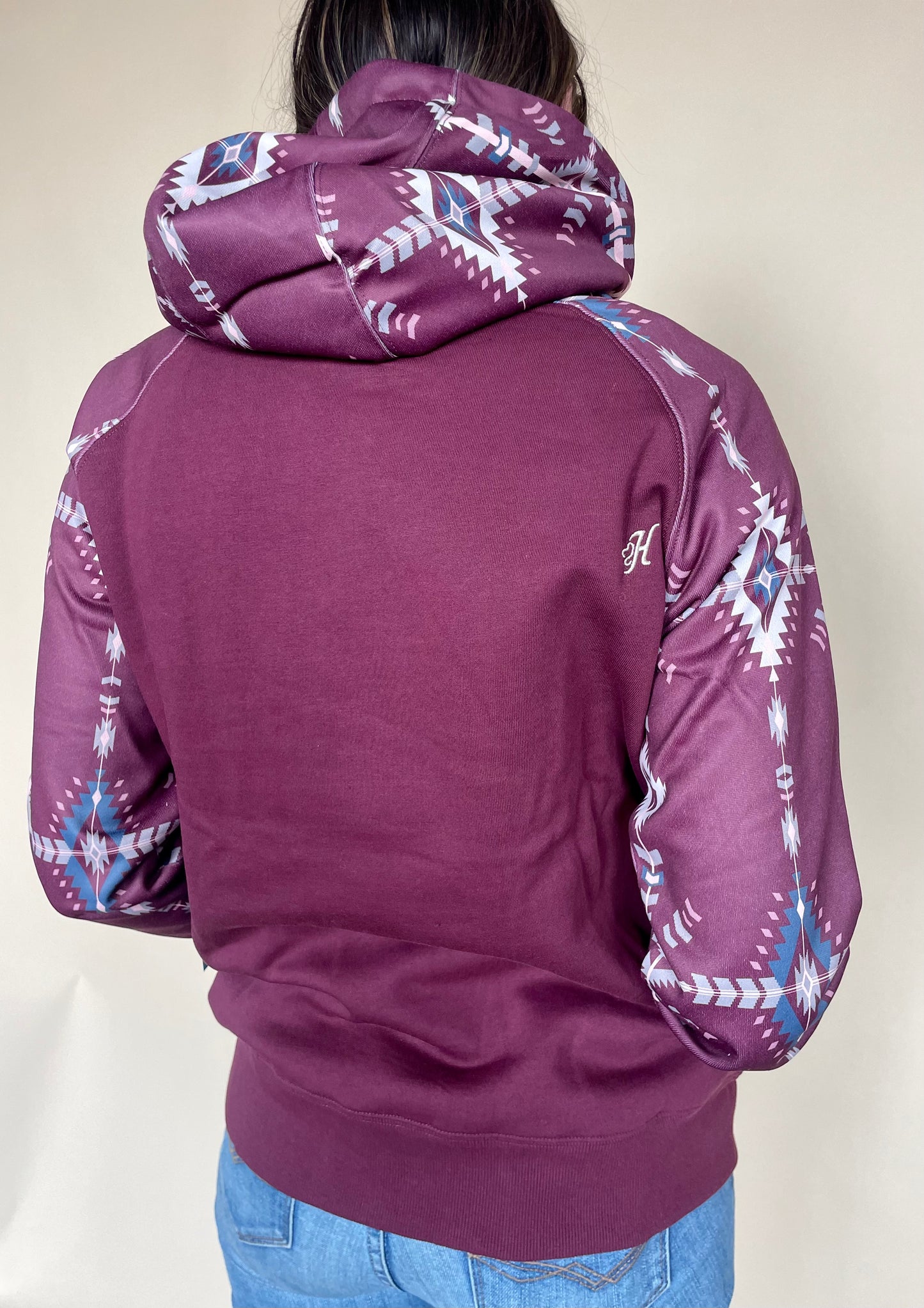 Hooey ladies maroon hoody