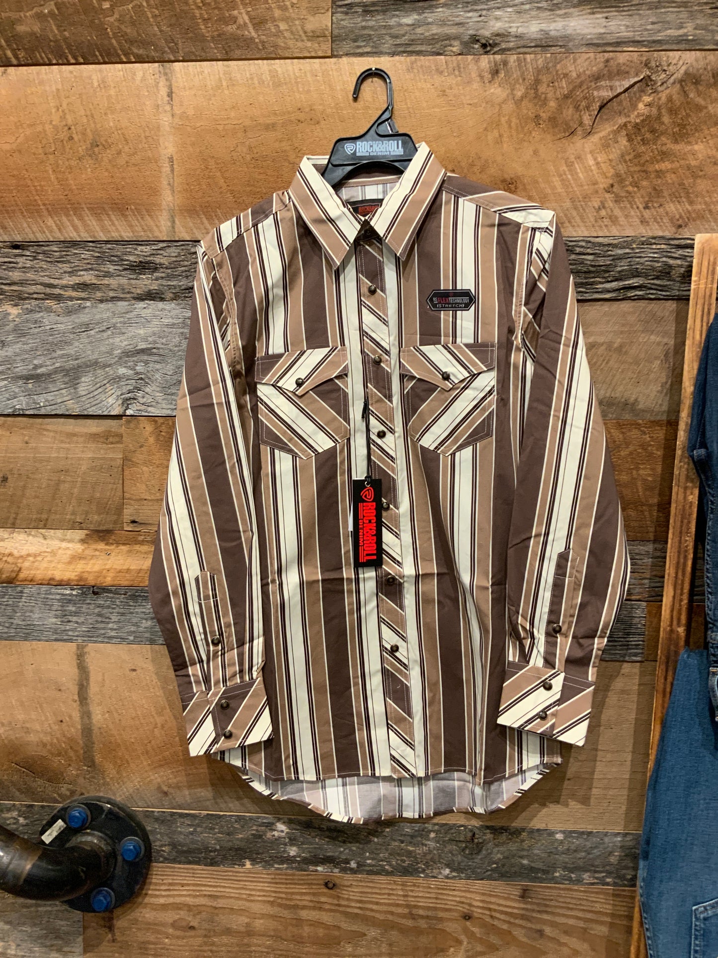 Rock & Roll Stripe Snap Up Shirt