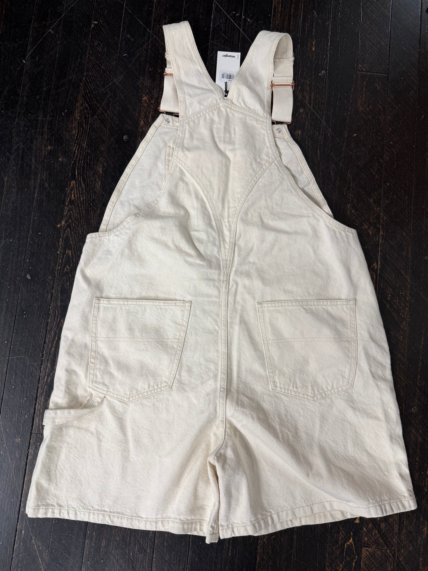 Casey Jones Natural Bib Overall Shorts