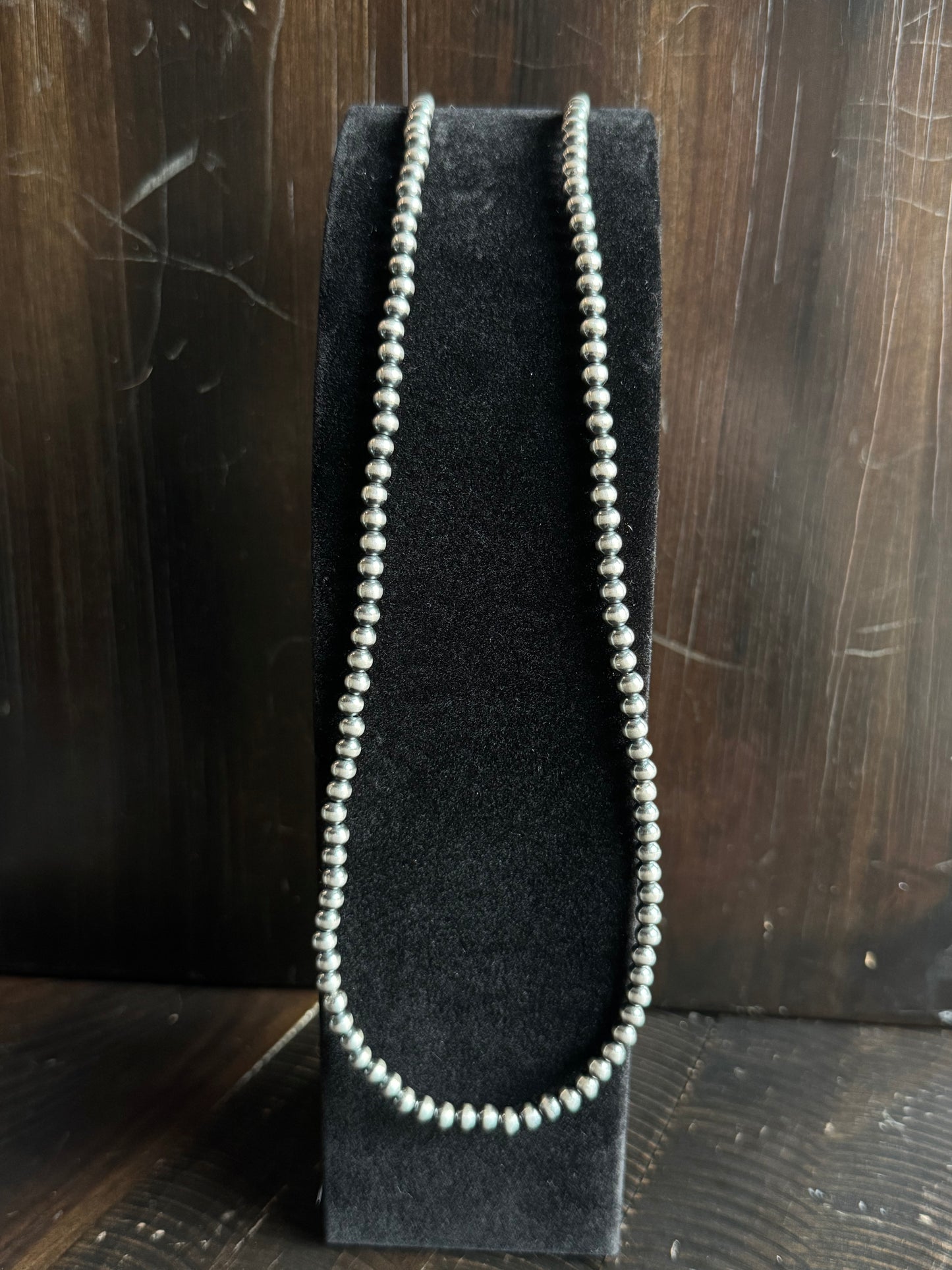 Authentic 5mm 22” Navajo Pearl Necklace