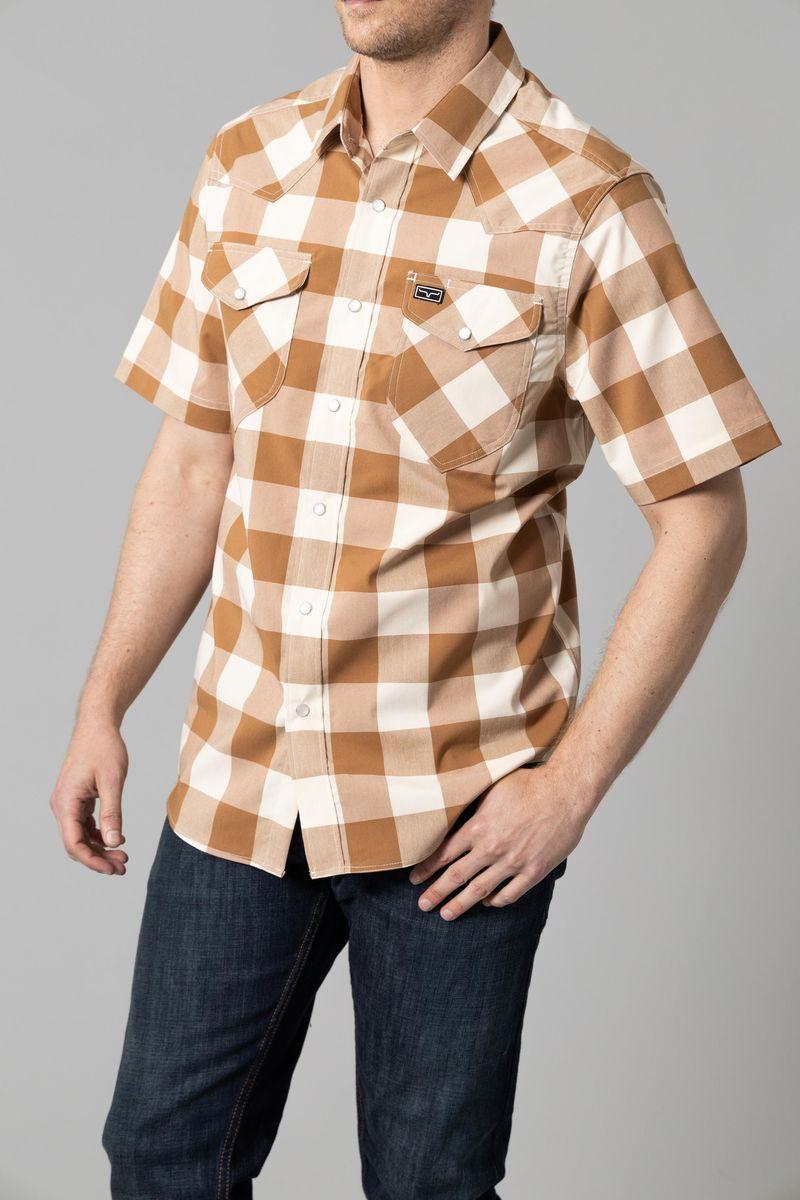 Final Sale ✨ Kimes Malcom Buffalo Paid Dress Shirt Brown