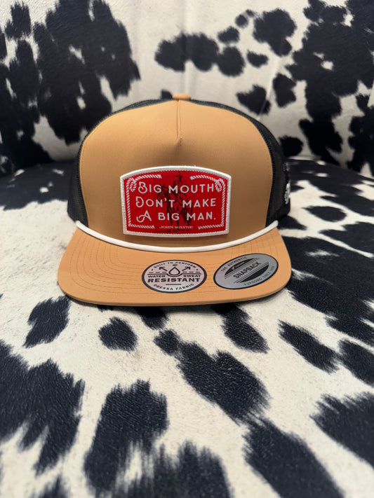 Hooey John Wayne Black/Tan 5 Panel Trucker