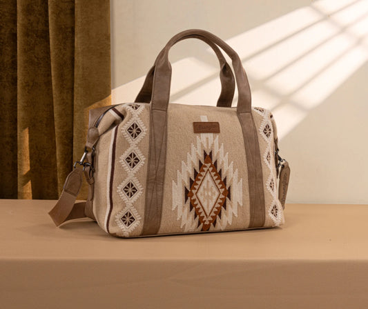 Wrangler Southwestern Print Duffle Bag - Khaki