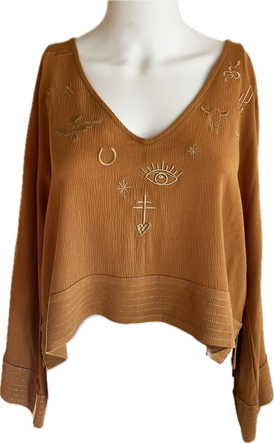 The Desert Tokens Embroidered Top