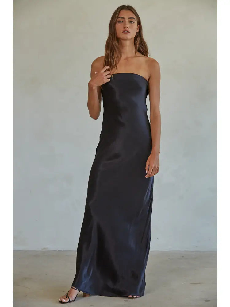 Little Black Strapless Dress