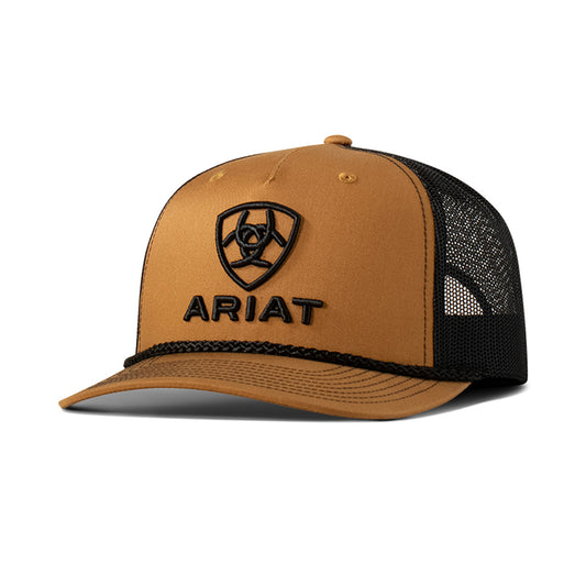 Ariat Embroided Logo Tan Black