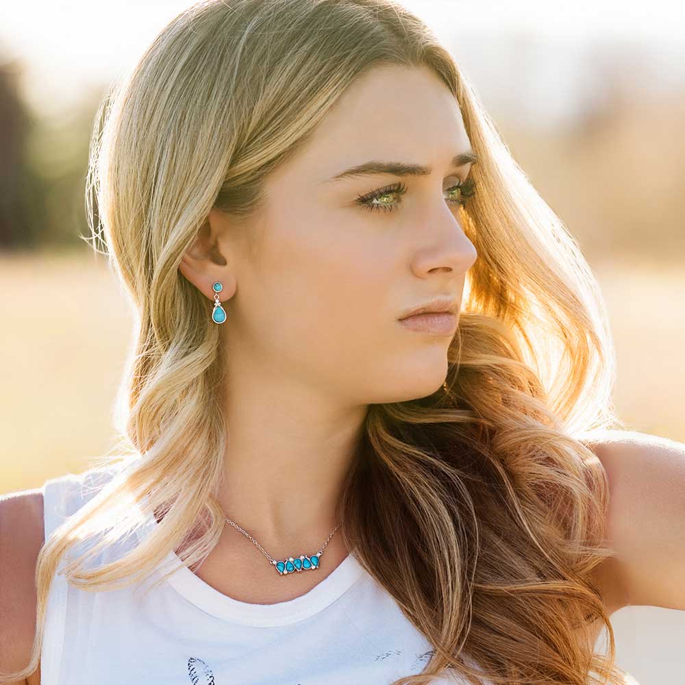 Blue Sands Turquoise Earrings