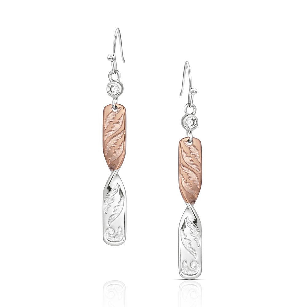 Flatland Twister Dangle Earrings