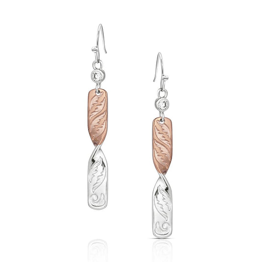 Flatland Twister Dangle Earrings