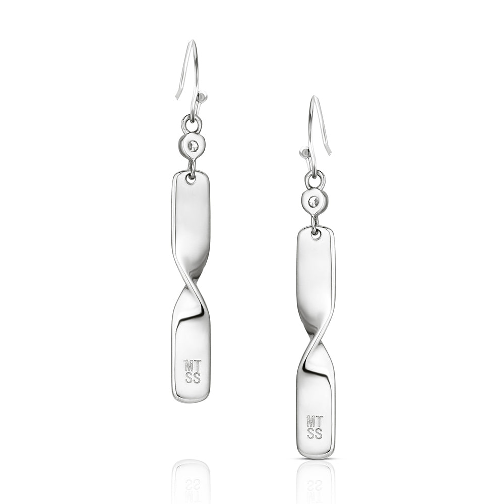 Flatland Twister Dangle Earrings
