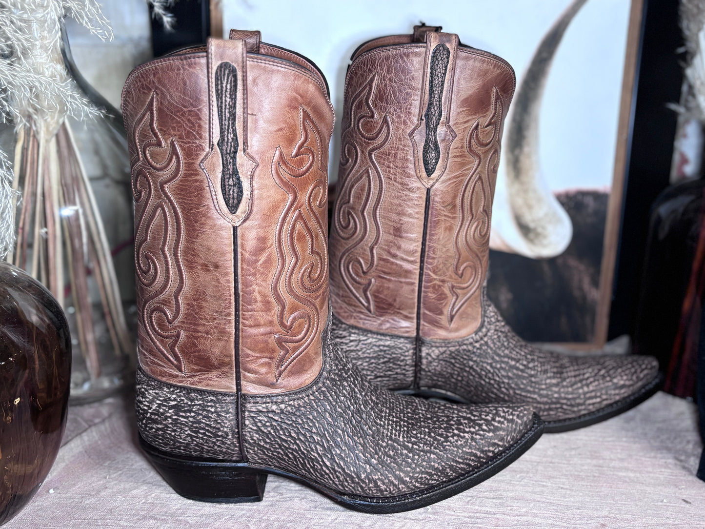Black Jack Sanded Rust Shark Boots