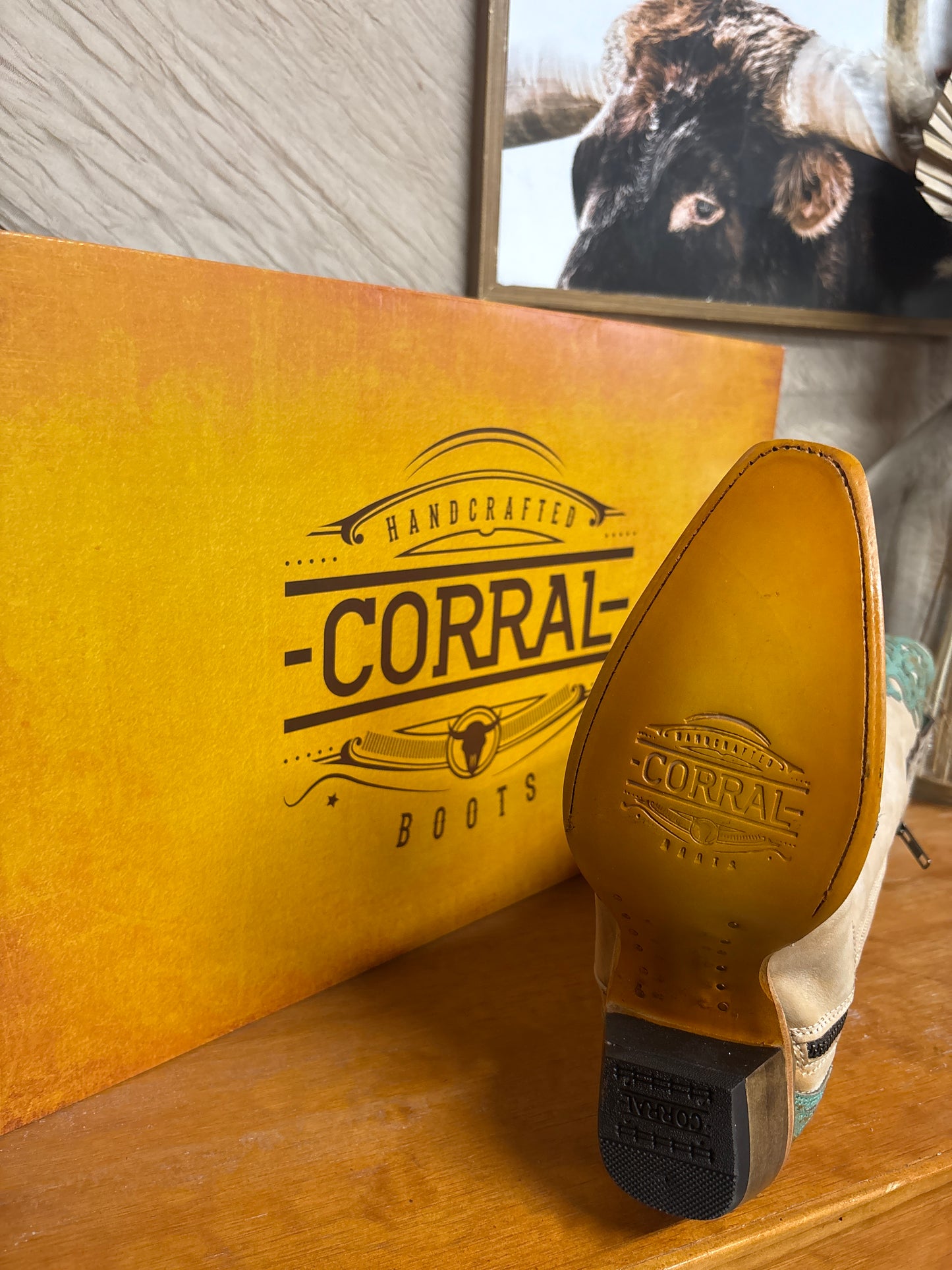 Corral Turquoise Touch Sand Tall Top Boots