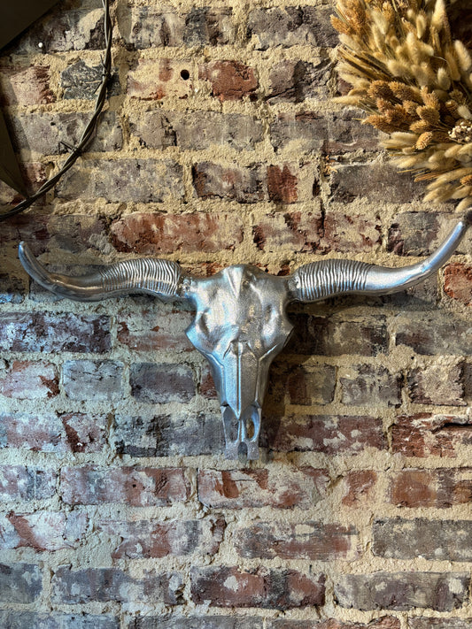 Textured Deco Bull Head