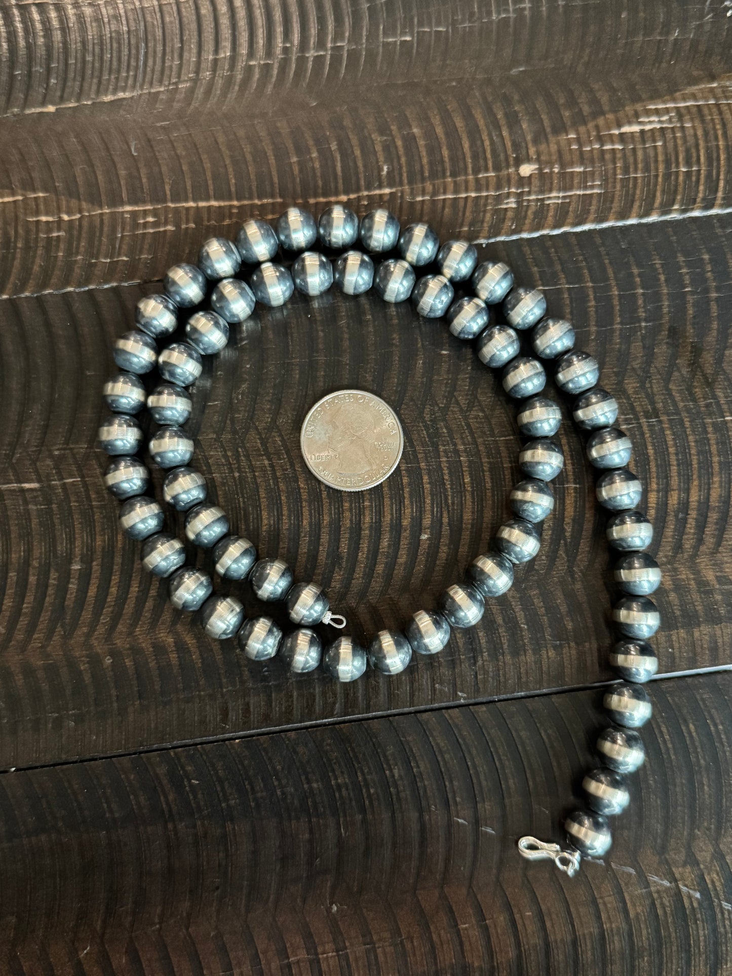Authentic 10mm 24” Navajo Pearl Necklace
