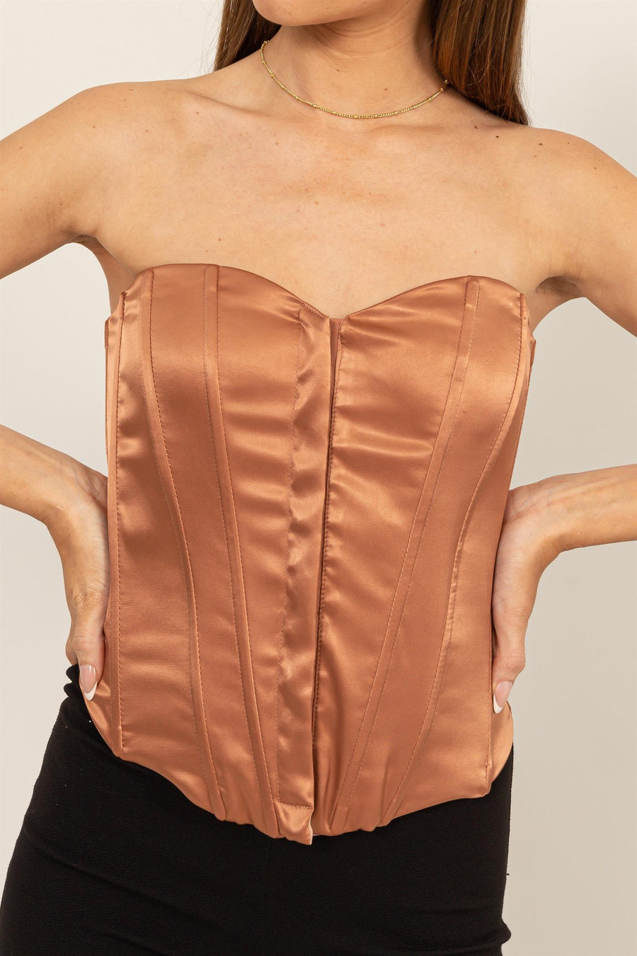 Bustier Satin Top