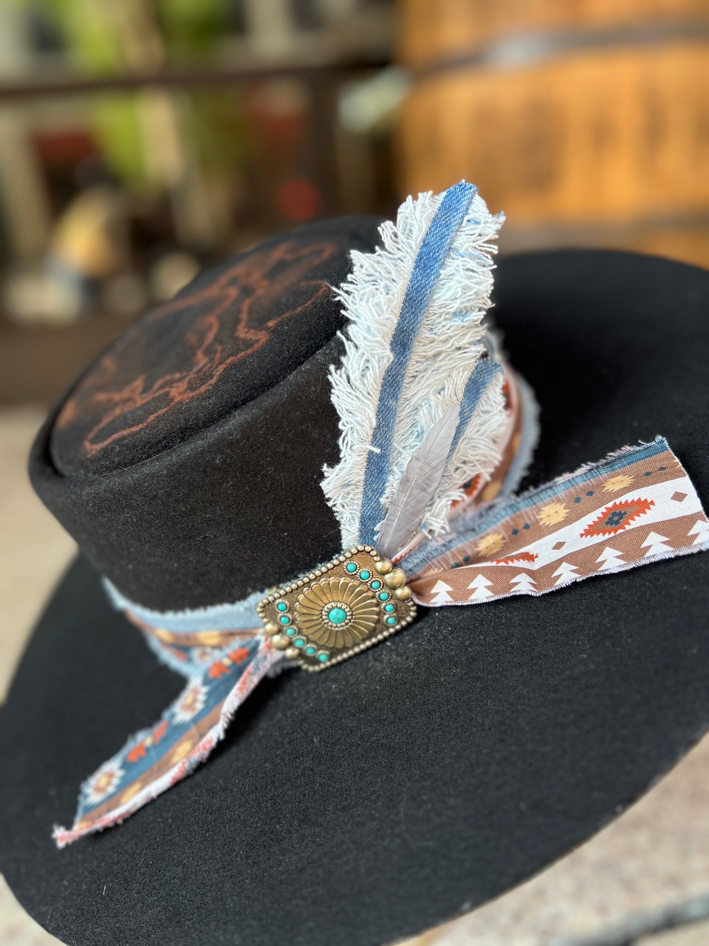 Western Desert & Denim Hat