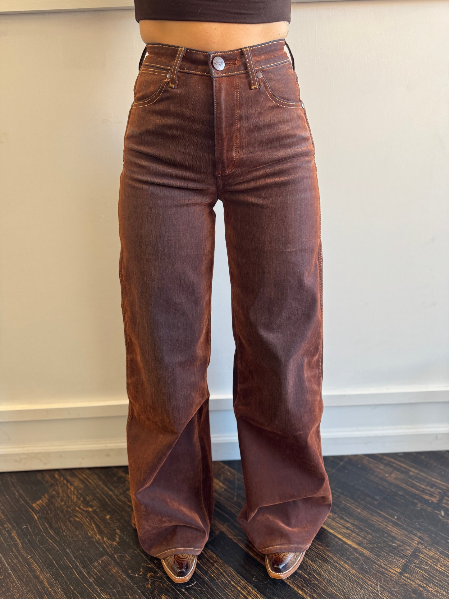 Wrangler Punchy Cinnamon Wide Leg