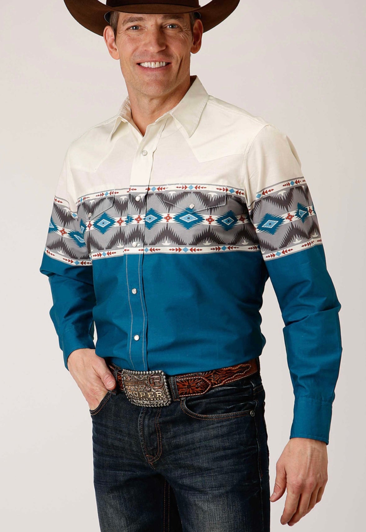 Roper Men's Sawtooth Border