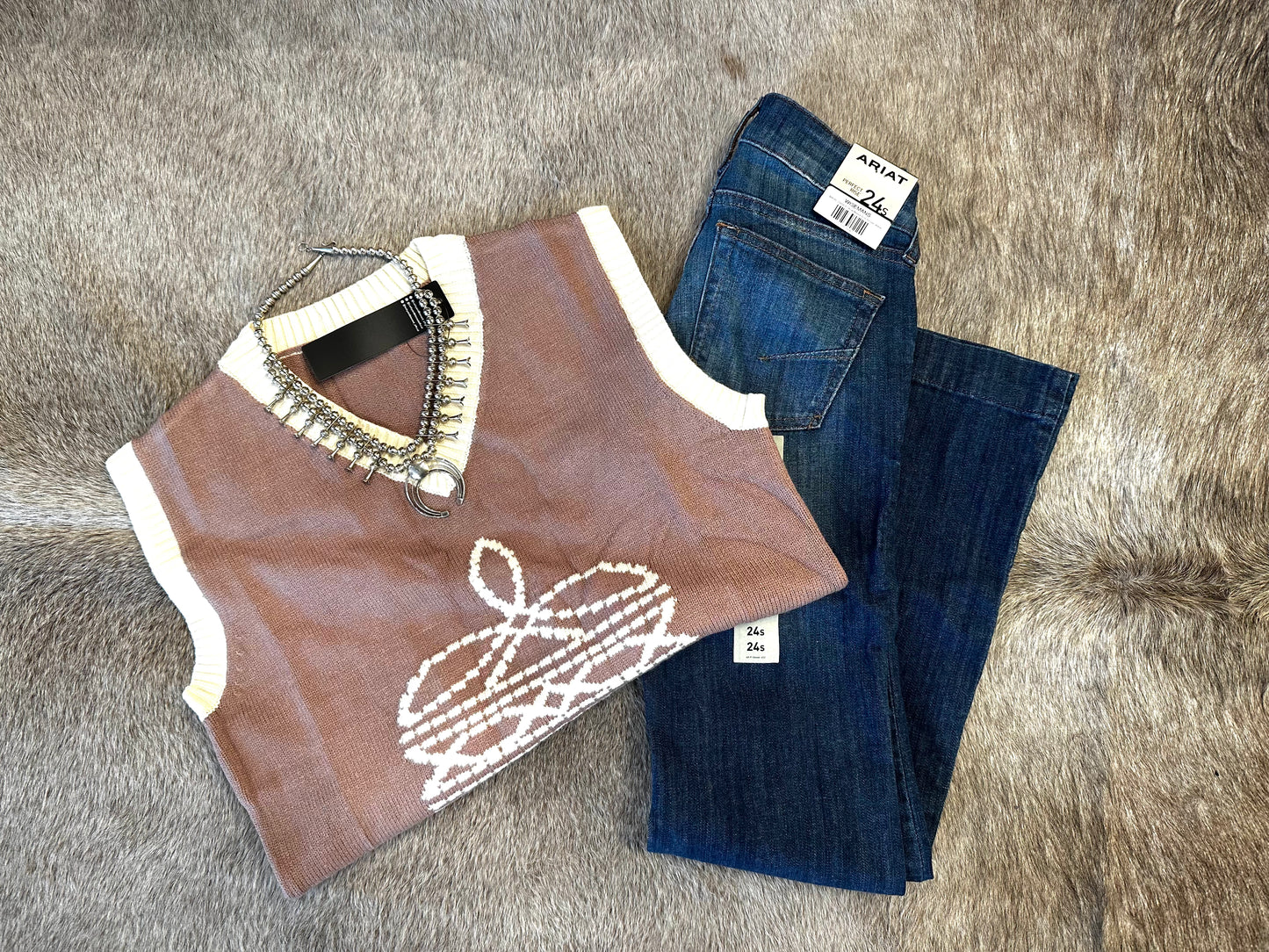 Saddle Stitch Sweater Vest