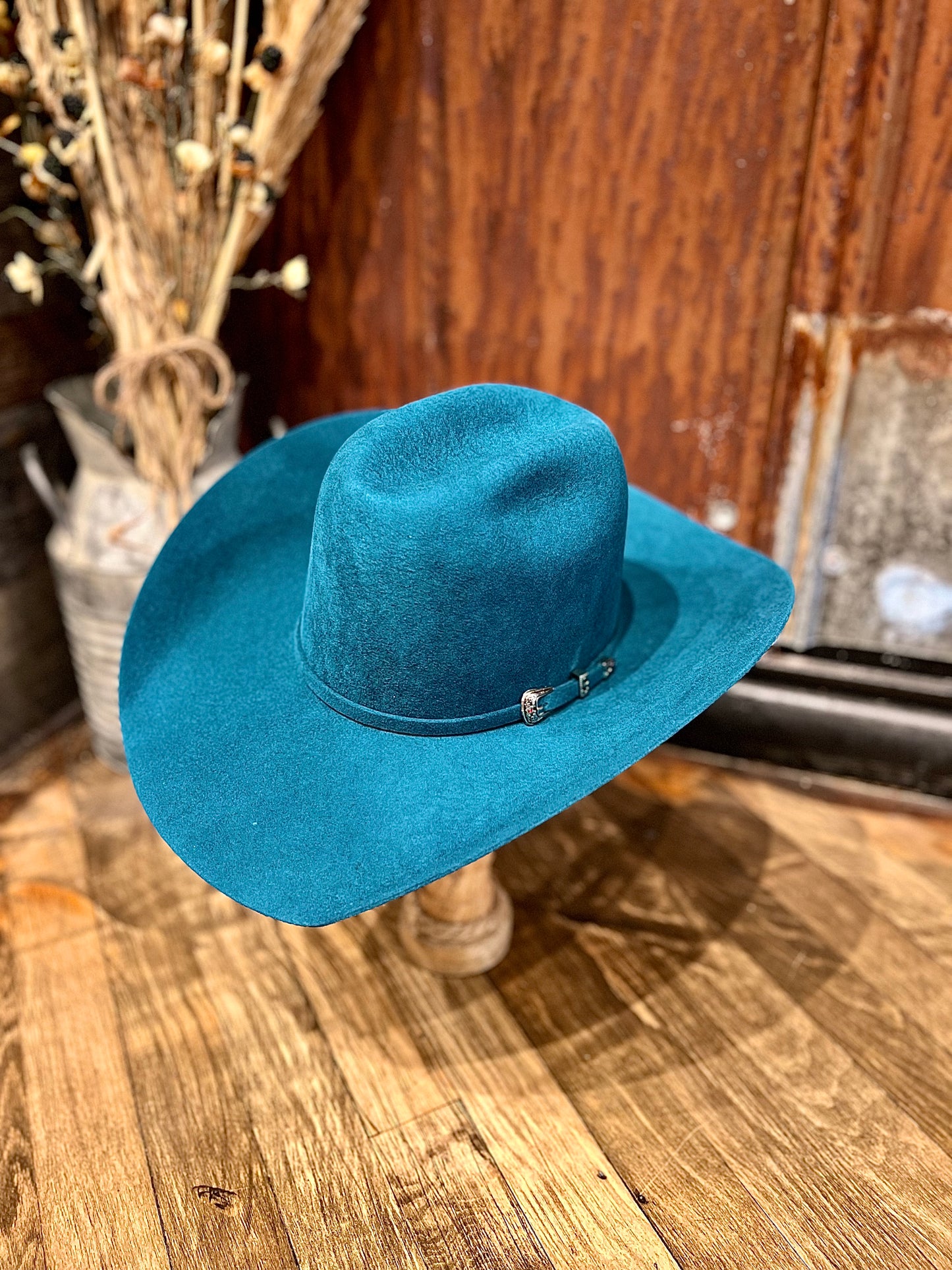 ProHats Stockshow Turquoise Felt