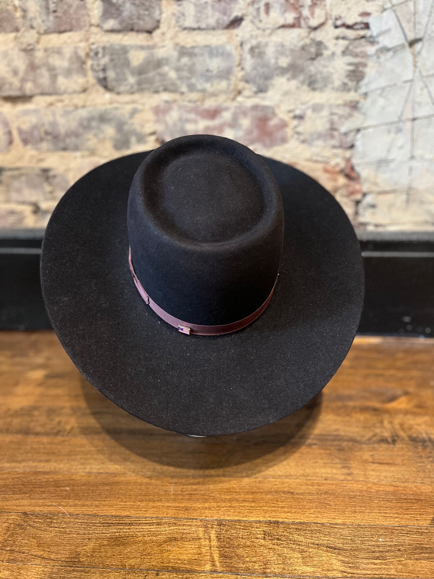 American Hat Co 7X Black Cherry Telescope Crown