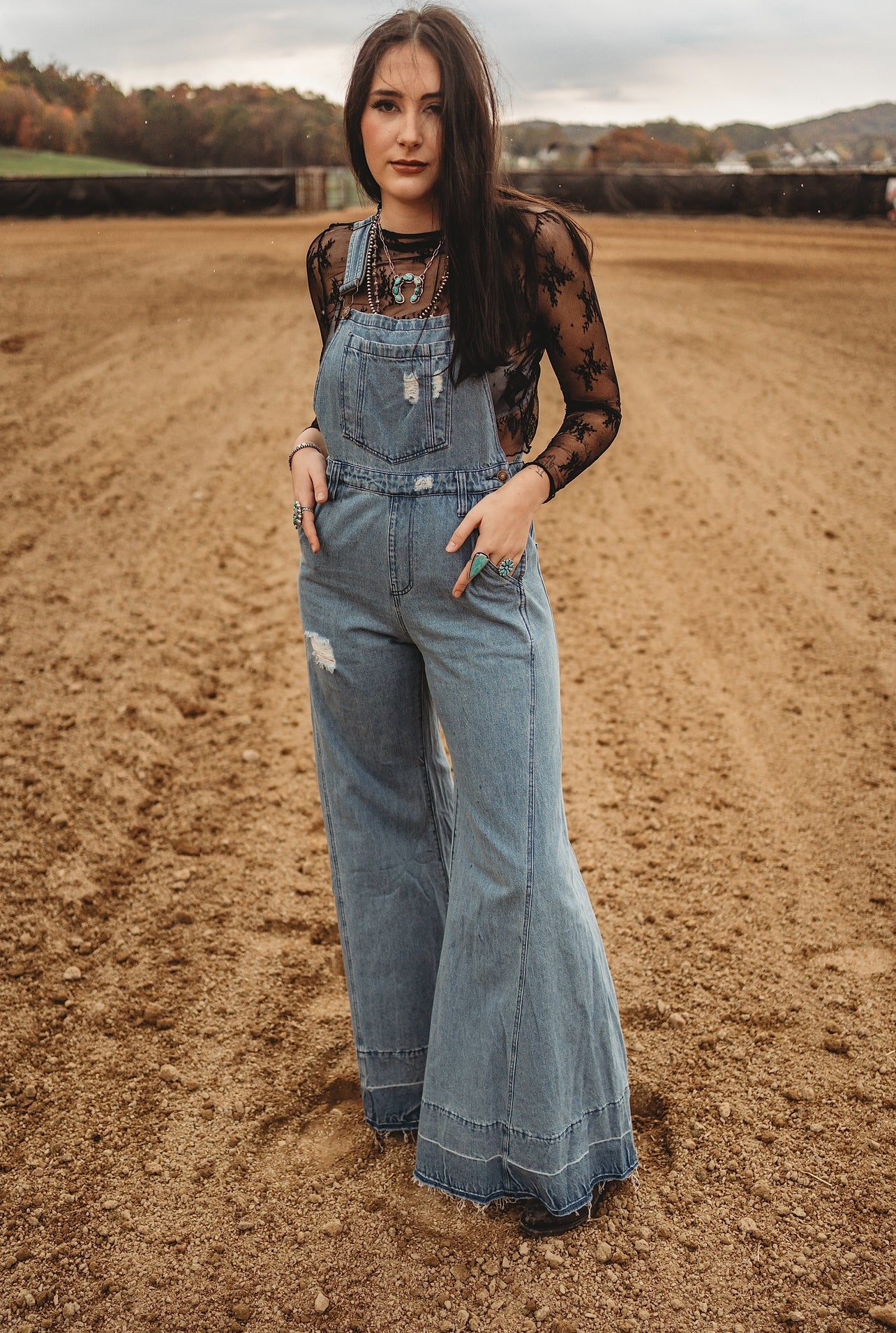 Dakotah Distressed Overalls